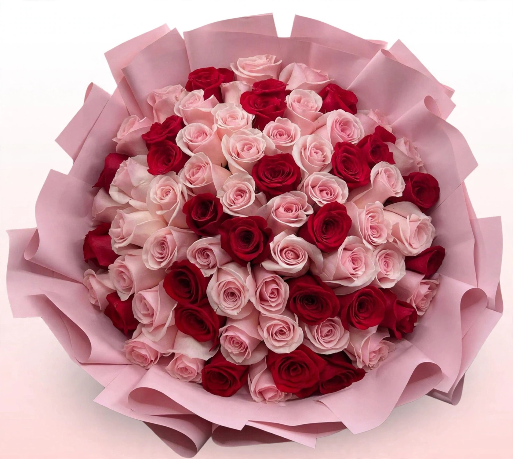 Blush & Crimson Dream - flower delivery Kampala